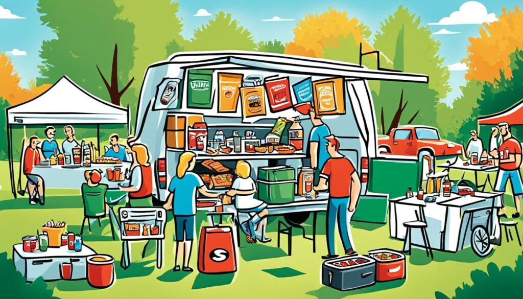 Tailgate party space