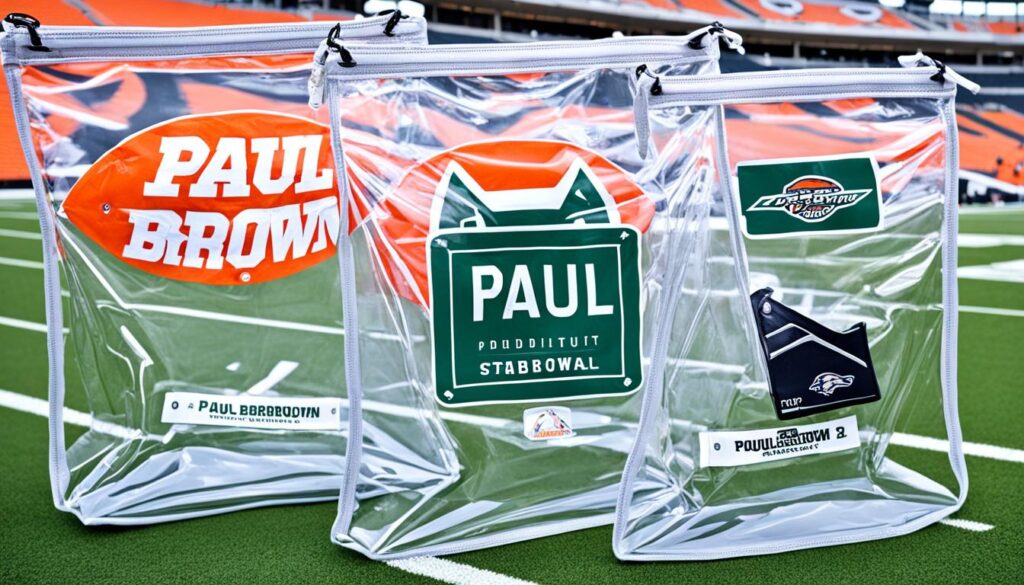 Bag policy at Paul Brown Stadium