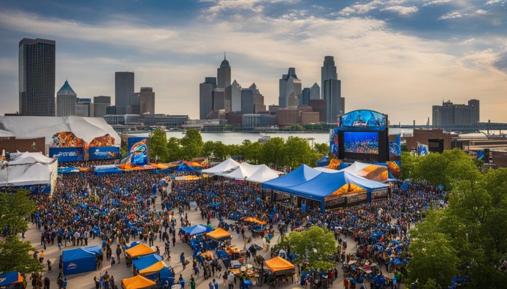 Detroit Lions Tailgate at Pride Plaza