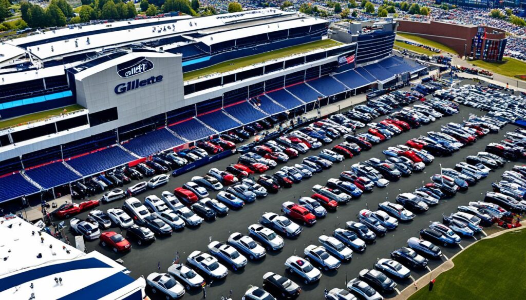 Gillette Stadium Parking Lots