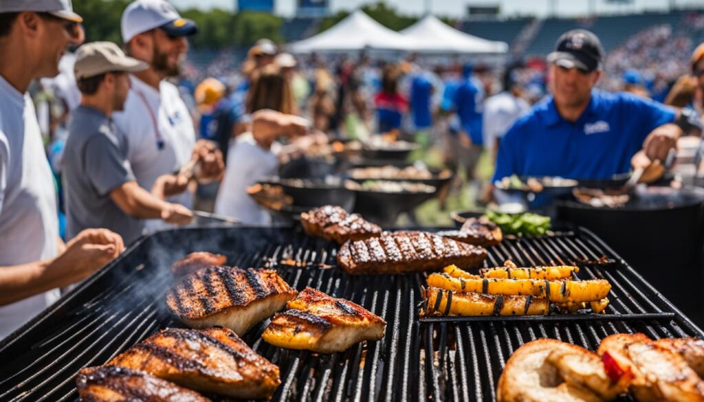 Grilling at tailgate parties