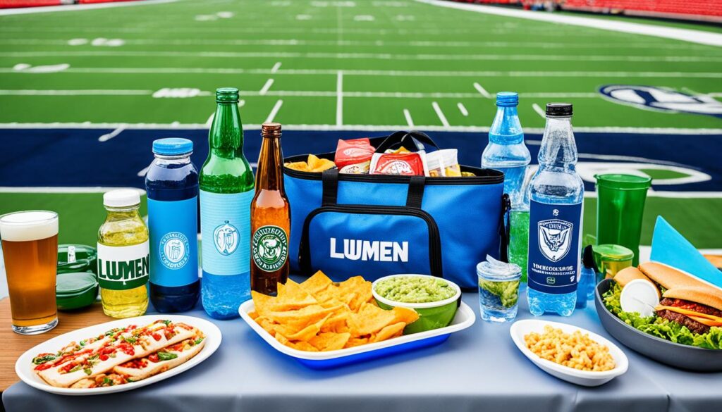 tailgate food and beverage restrictions