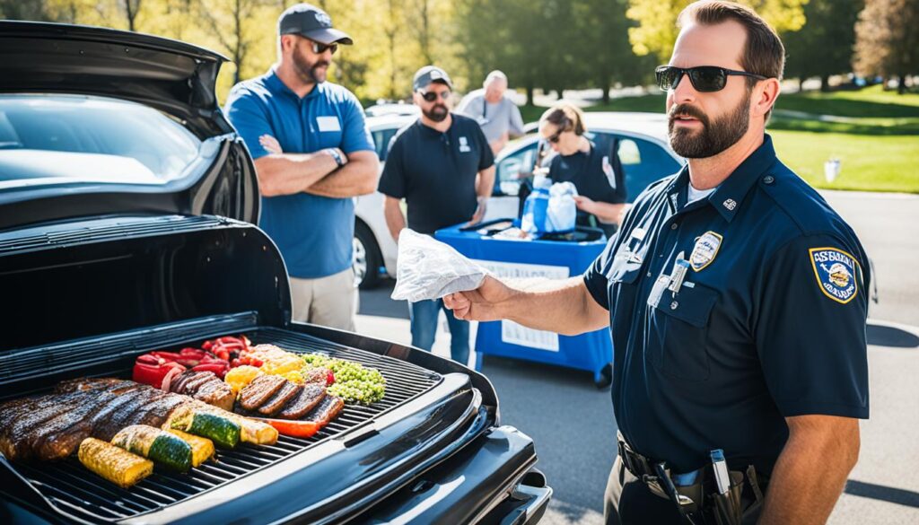 tailgating rules and regulations